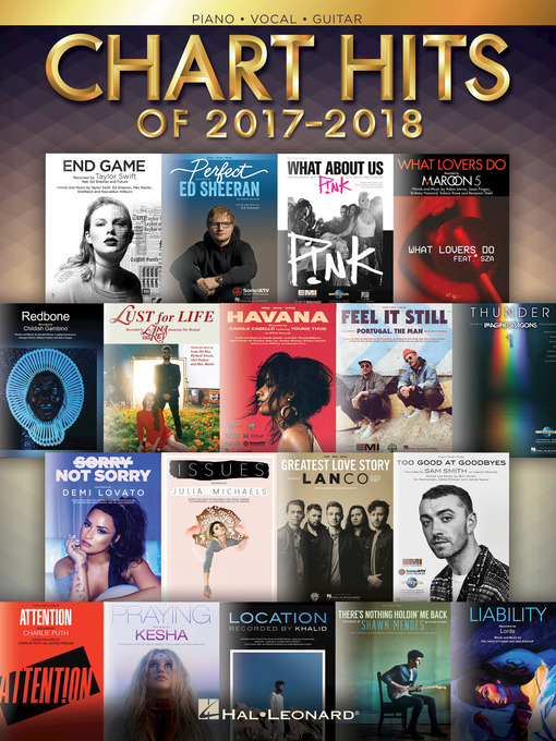 Title details for Chart Hits of 2017-2018 by Hal Leonard Corp. - Available